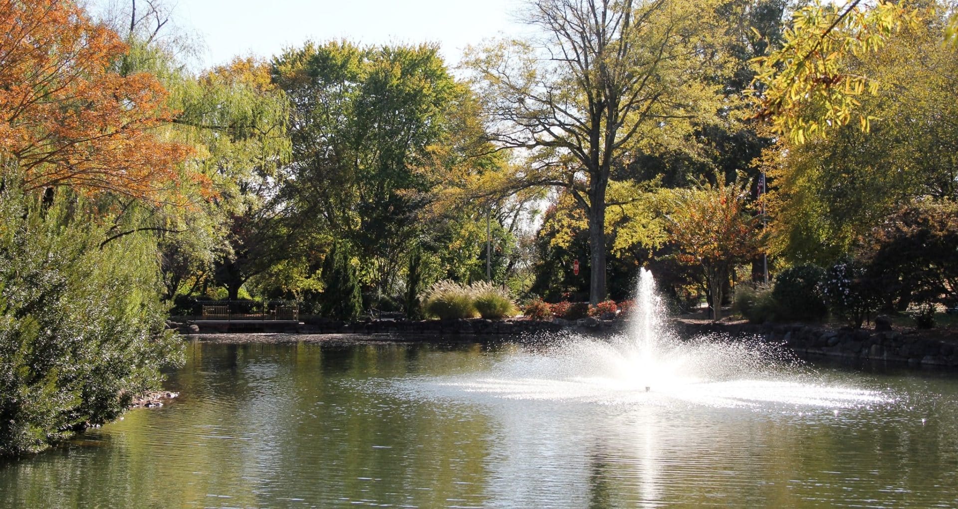 Fountain in Pond