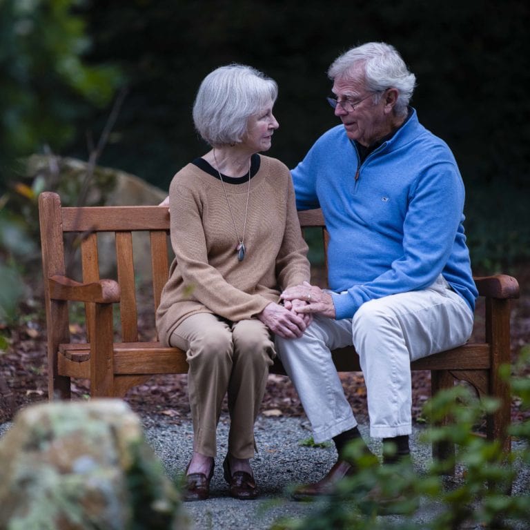 Couple Seated on Bench