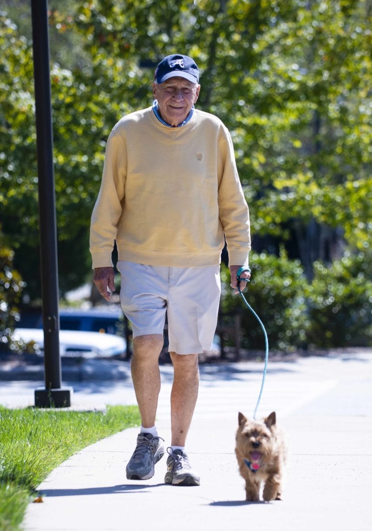 Man Walking Dog